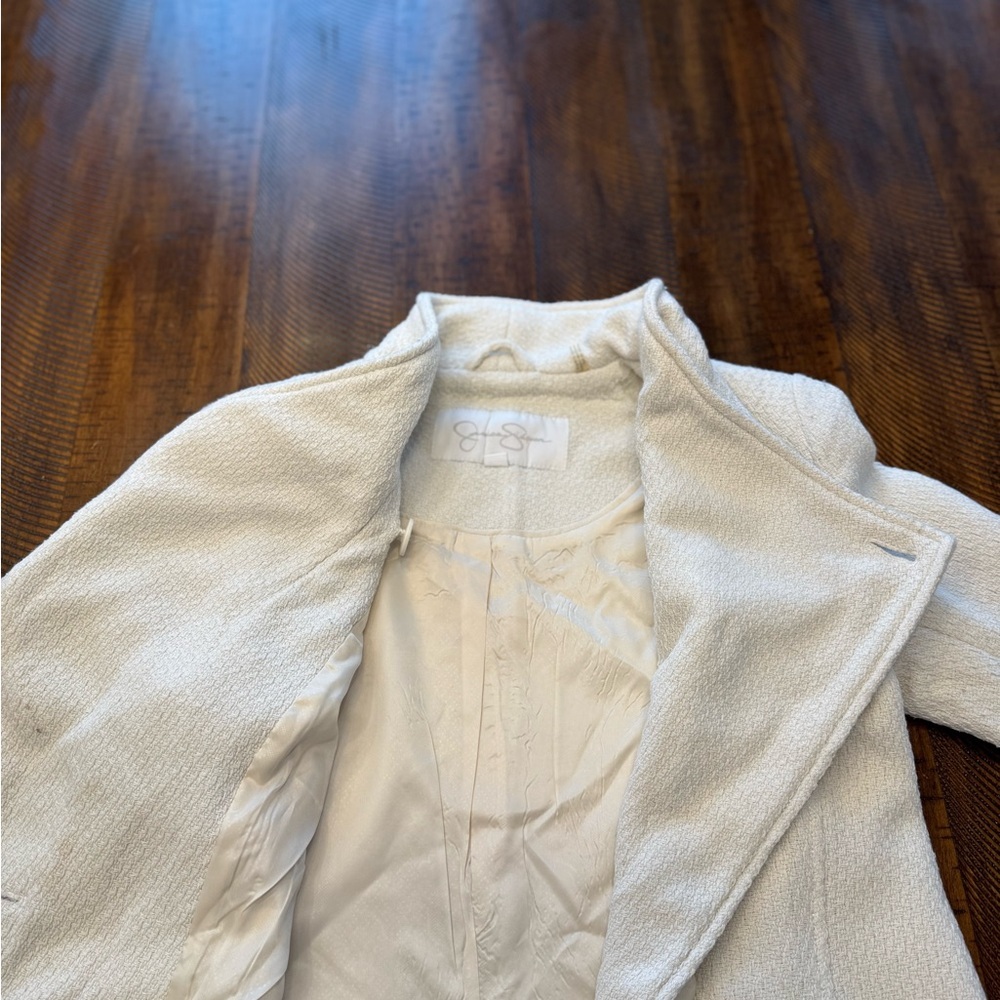 Jessica Simpson Cream Textured Jacket - Picture 5 of 7